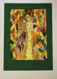 Pásztor Zsuzsanna: Zsiráf, akvarell – 2000 Paletta